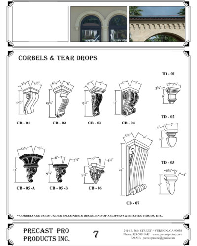 Sheet-7---Corbels-_-Tear-Drops