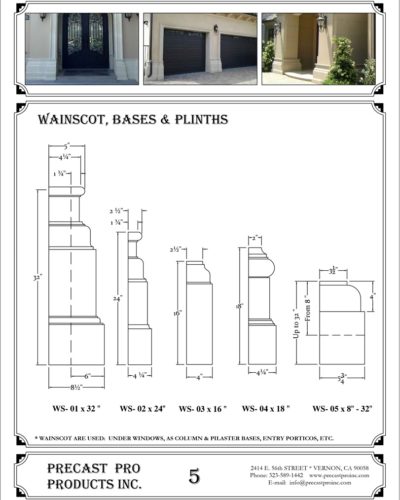 Spec Sheet-5-Wainscot